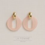 Brincos Chic Lovers | Geometria em Acrílico & Aço Inoxidável - Image 2