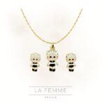 Conjunto Infantil para Menina | Colar Folheado a Ouro - Image 2