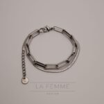 Pulseira Chain Mix| Aço Inoxidável em Prateado & Dourado