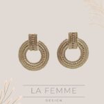 Brincos Golden Heritage | Design Estruturado & Relevo Geométrico