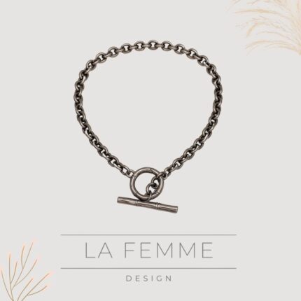 Colar Chain Lovers | Elos Médios & Fecho T-Bar Frontal