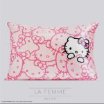 Fronha de Cetim Hello Kitty x Kitsch | Pink Kitty Faces | Standard |26" x 19"| - Image 2