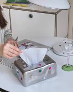 Caixa de Lenços em Cerâmica Artesanal |Modelo Gemstone - Image 6