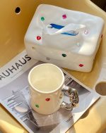 Caixa de Lenços em Cerâmica Artesanal |Modelo Gemstone - Image 5