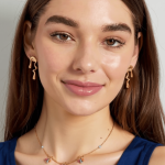 Brincos Selestia | Aço Inoxidável Banhado a Ouro - Image 2