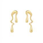 Brincos Selestia | Aço Inoxidável Banhado a Ouro