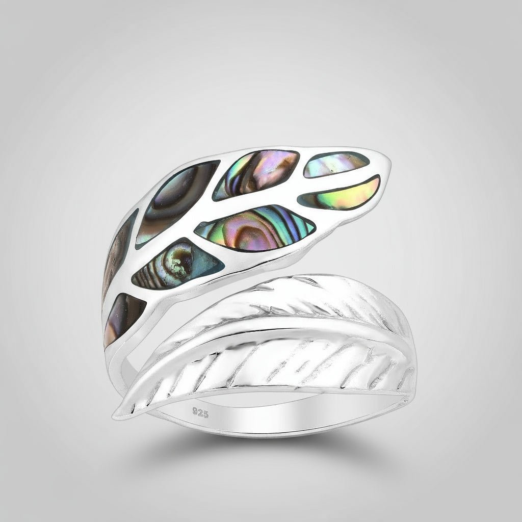 la-moda-me-rings-open-ring-fly-1176606457.jpg Anel Fly | Prata 925 Reciclada com Madrepérola Abalone - Image 1