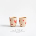 Conjunto de 2 Canecas Médias Cozy Hearts | 220 ml | Edição Limitada