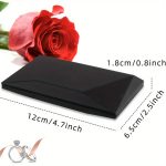 Caixa de Anel Criativa 3D para Noivado e Propostas (Preto)| - Image 3
