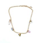 Colar Triângulo Dourado com Adornos | Elegância Moderna|