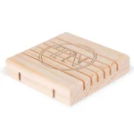 Saboneteira de Madeira Quadrada| Design Natural