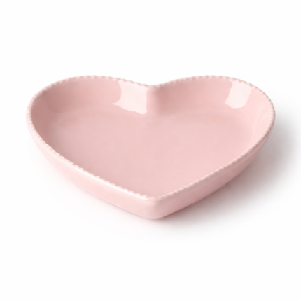 Prato de Cerâmica em Coração Heart Lovers| Artesanal e Lindo