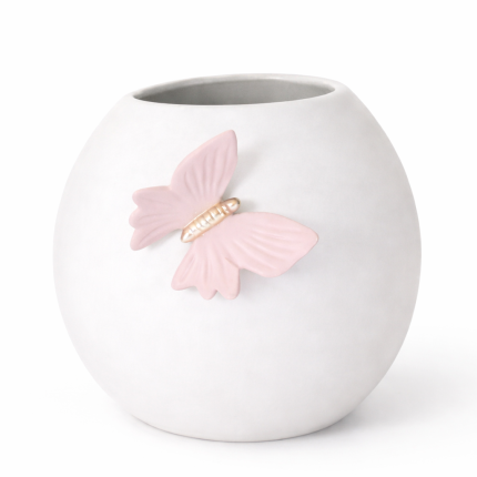 Jarro de Cerâmica Artesanal Borboleta