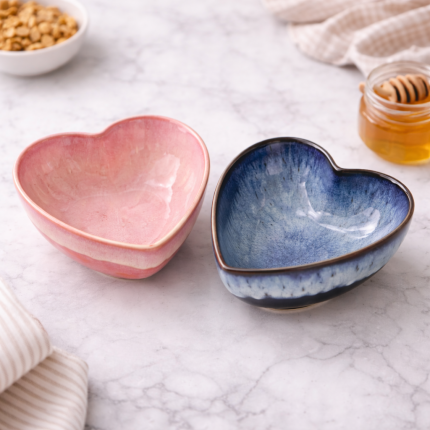 Tigela de Cerâmica em Coração Heart Lovers| Tons Pastéis