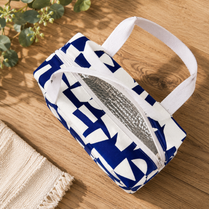 Detalhe da bolsa térmica compacta Ice Cube S Mykonos